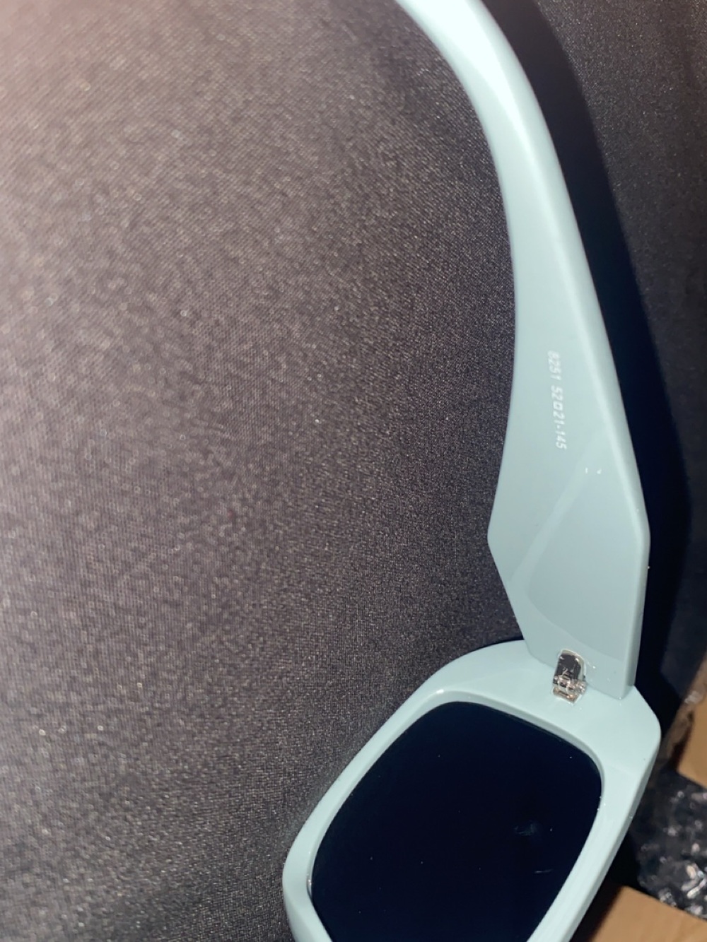 PRADA Powder Blue Rectangular Sunglasses for Men - Picture 5 of 7